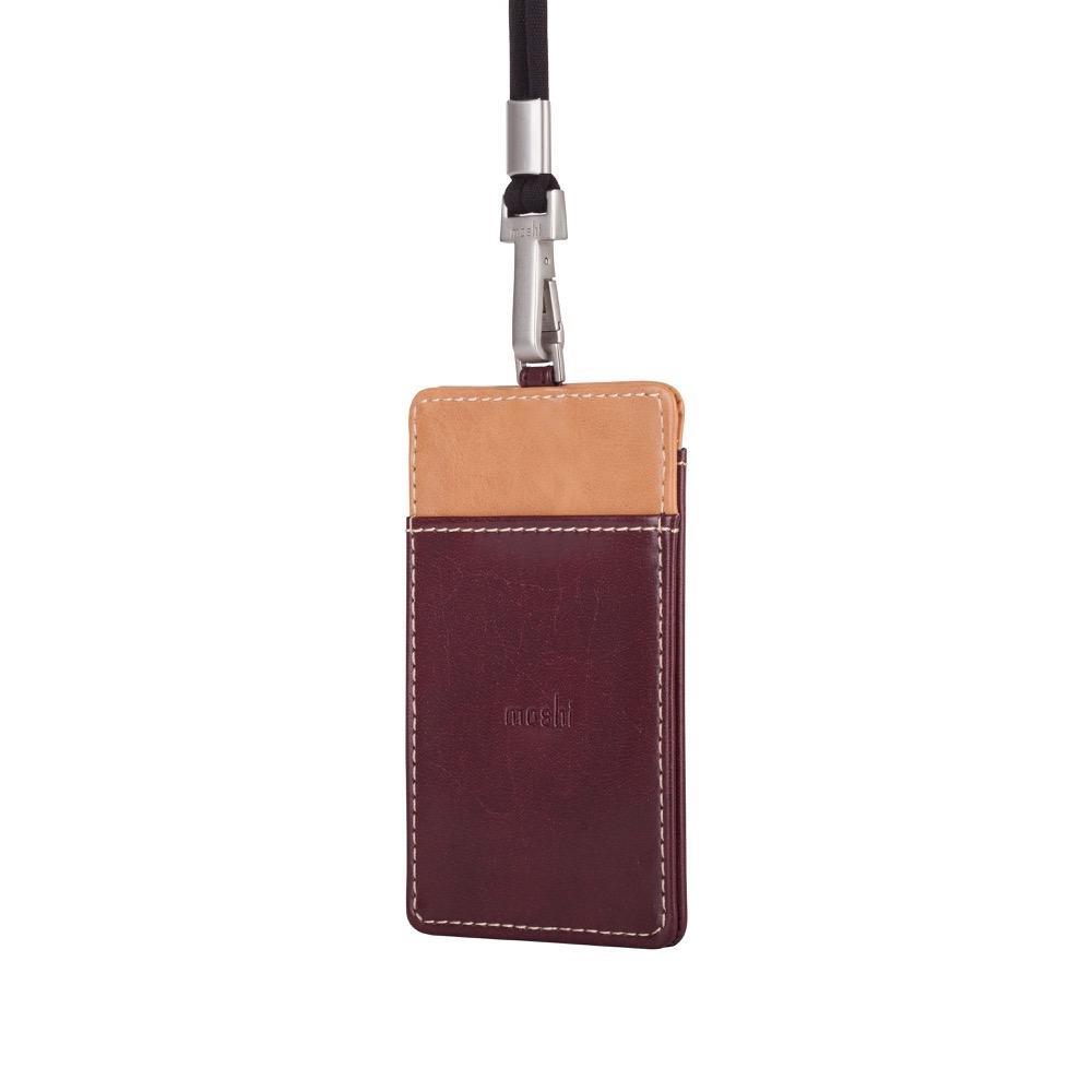 Moshi Badge Holder - Burgundy Red