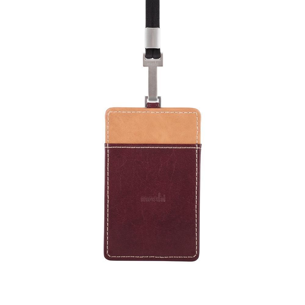 Moshi Badge Holder - Burgundy Red