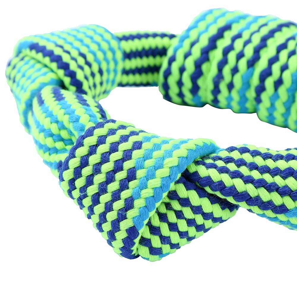 10171-paws-claws-tug-of-war-knotted-ring-20x5cm-blue-green