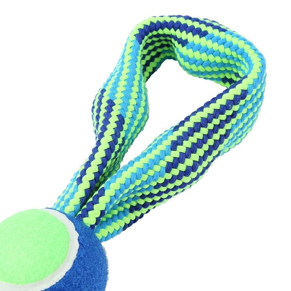 10188-paws-claws-tug-of-war-double-loop-rope-w-tennis-ball-squeakers-33cm-blue-green