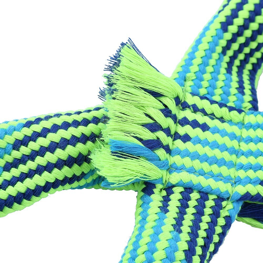 10195-paws-claws-tug-of-war-infinity-rope-w-squeakers-33cm-blue-green