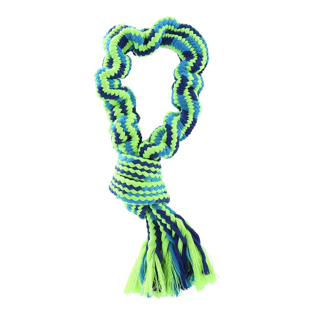10201-paws-claws-tug-of-war-bungee-rope-loop-33cm-blue-green
