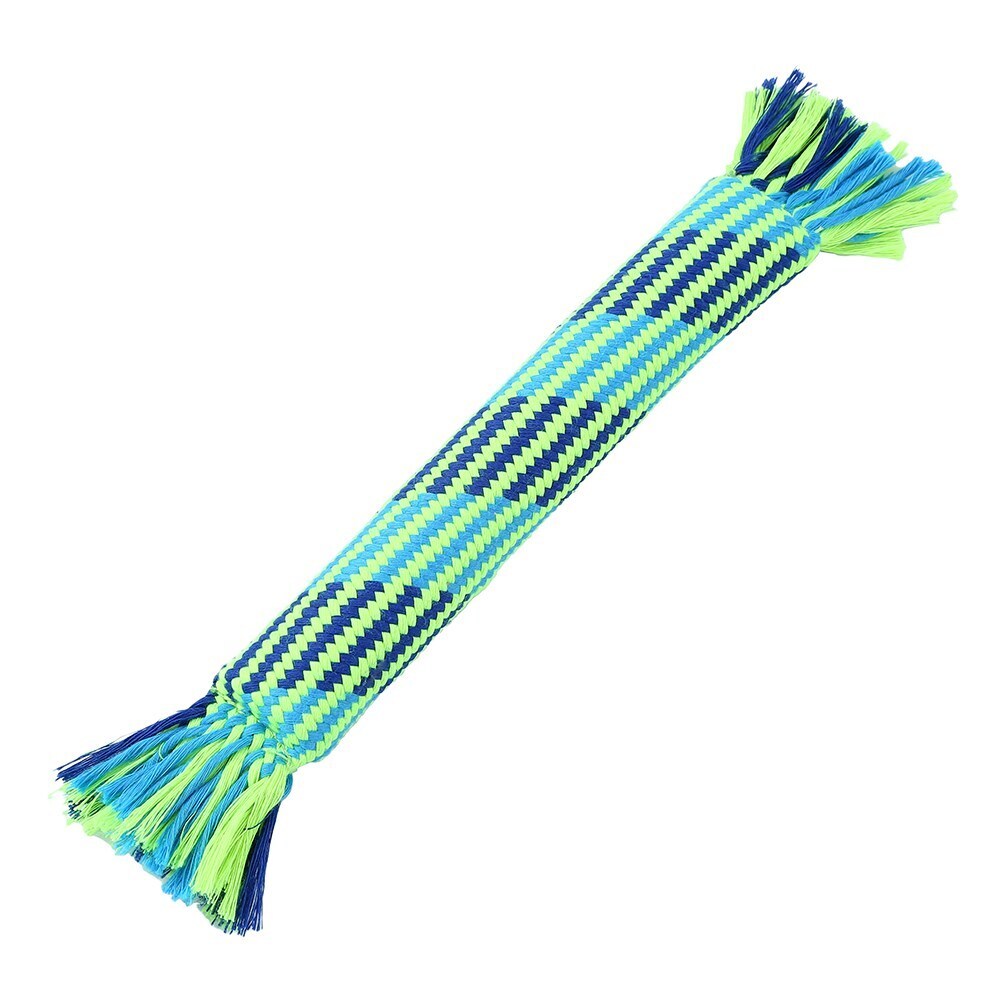 10225-paws-claws-tug-of-war-rubber-core-rope-30cm-blue-green