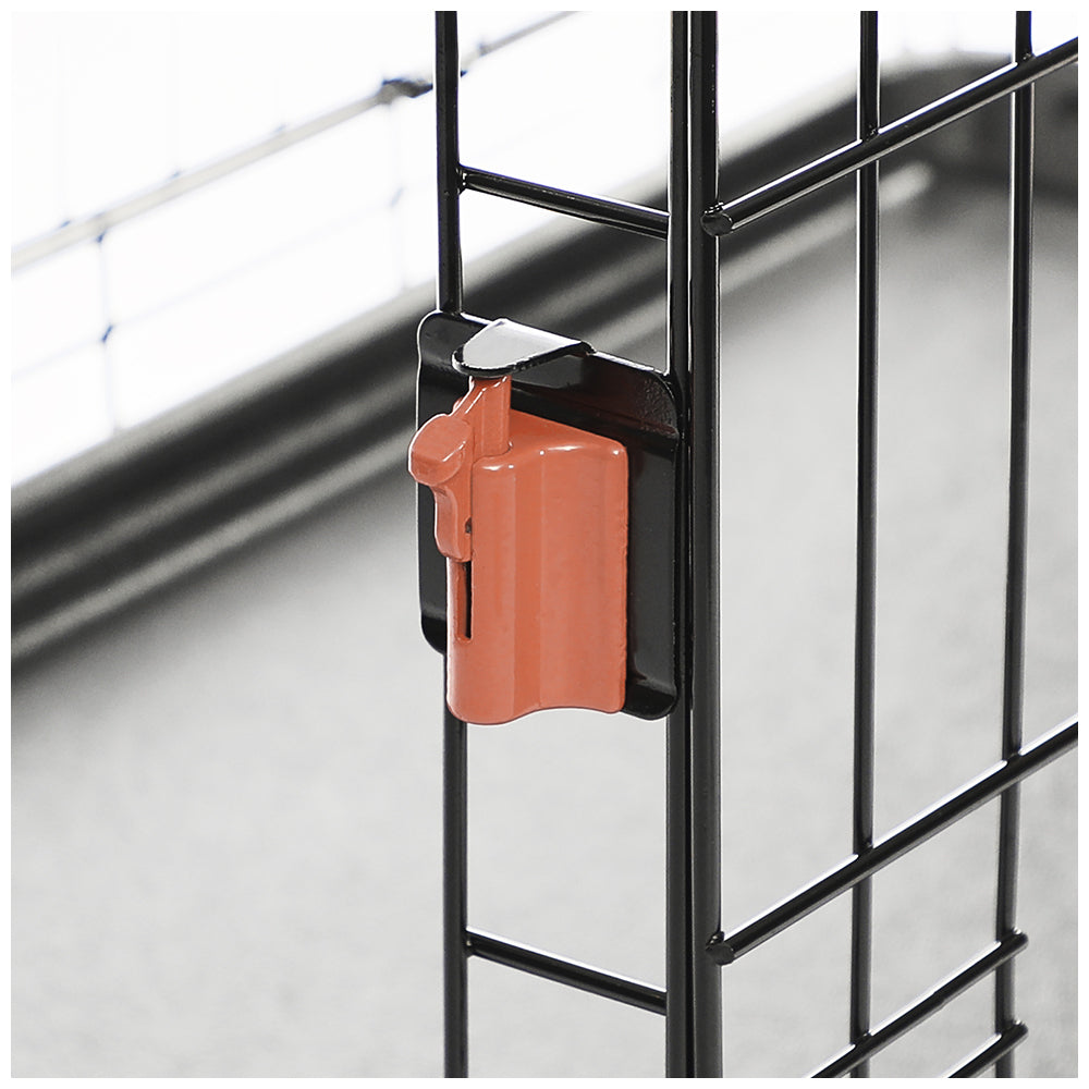 10451708-m-pets-91cm-medium-2-door-voyager-pet-dog-wire-crate-w-wheels-lock-black