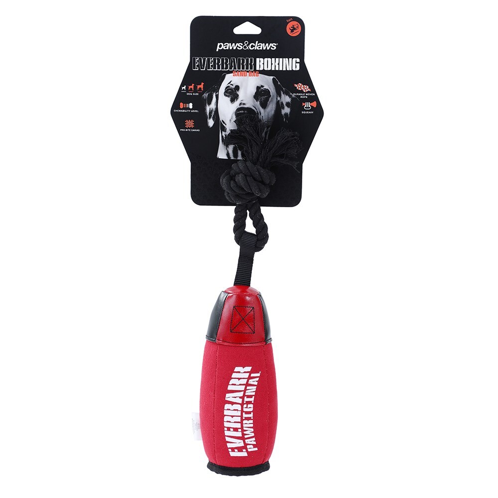 10720-paws-claws-boxing-sand-bag-oxford-toy-22x15x9cm-red