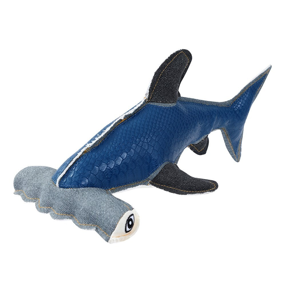 10768-paws-claws-hammerhead-shark-faux-leather-canvas-30x11x14cm