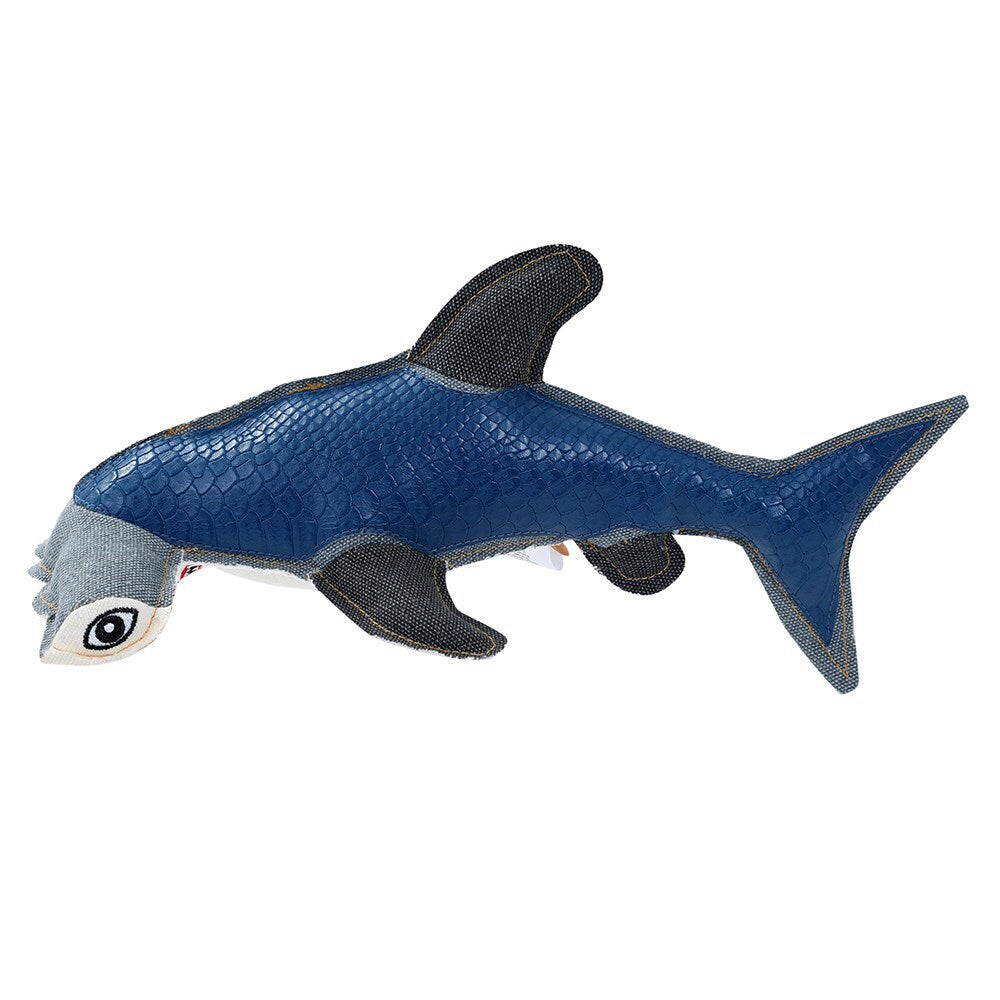 10768-paws-claws-hammerhead-shark-faux-leather-canvas-30x11x14cm