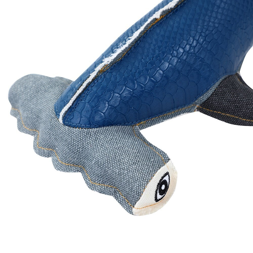 10768-paws-claws-hammerhead-shark-faux-leather-canvas-30x11x14cm
