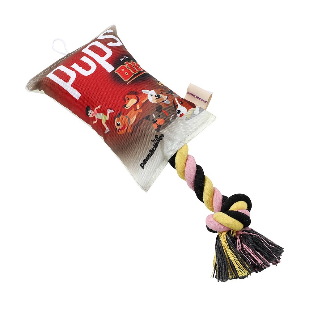 11109-paws-claws-pups-snacks-25cm-oxford-tugger-toy-w-rope