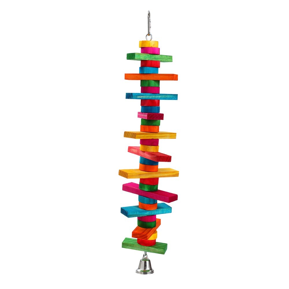 11239-paws-and-claws-parrot-wood-spiral-chew-toy-w-bell-39x10cm