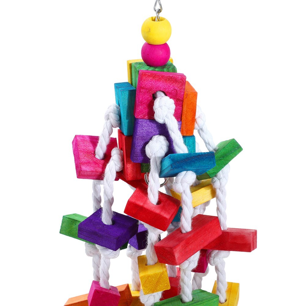 11284-paws-claws-parrot-40cm-wooden-rope-toy-large