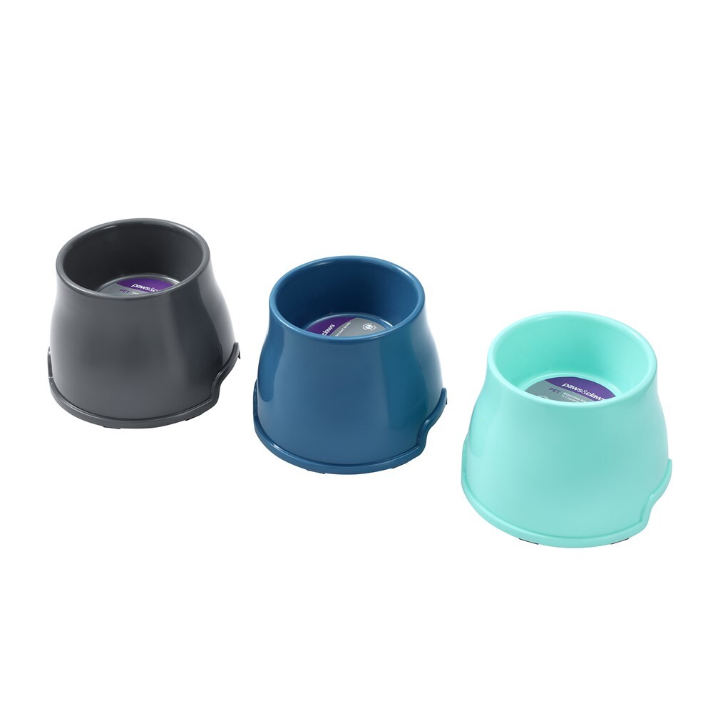 11567-paws-and-claws-1l-23x16cm-pet-essentials-elevated-bowl-large-assorted