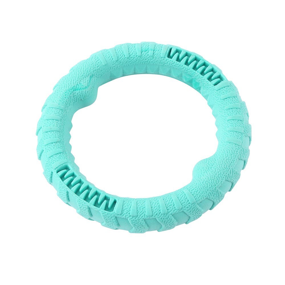 12038-paws-claws-fetch-n-play-24cm-tugger-ring-large-pet-dog-toy-aqua