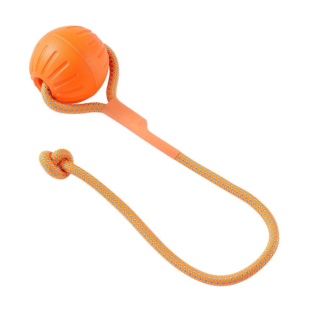 12076-paws-claws-fetch-n-play-pet-dog-ball-rope-tugger-6cm-orange