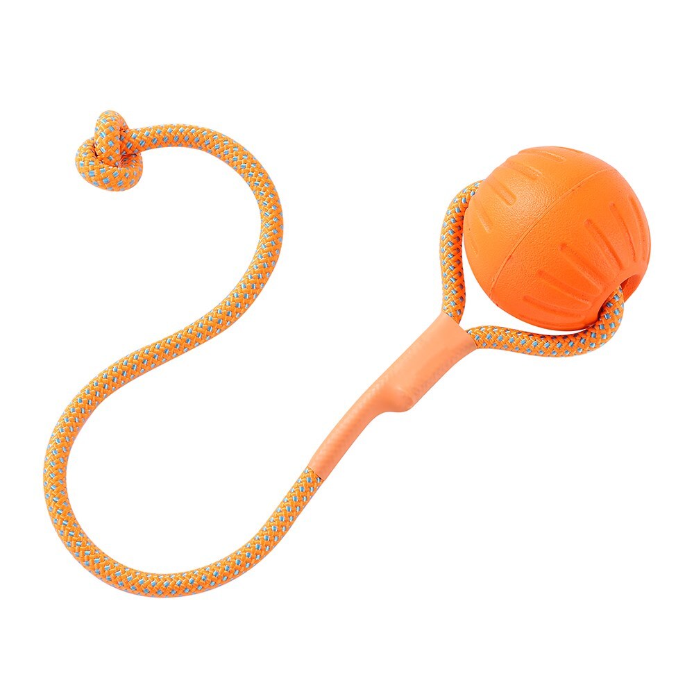 12076-paws-claws-fetch-n-play-pet-dog-ball-rope-tugger-6cm-orange