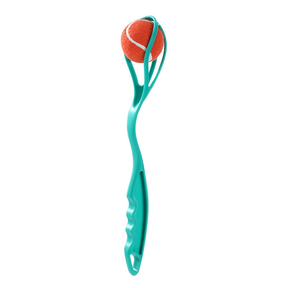 12175-paws-claws-40cm-ergonomic-ball-speed-launcher-pet-dog-toy-green