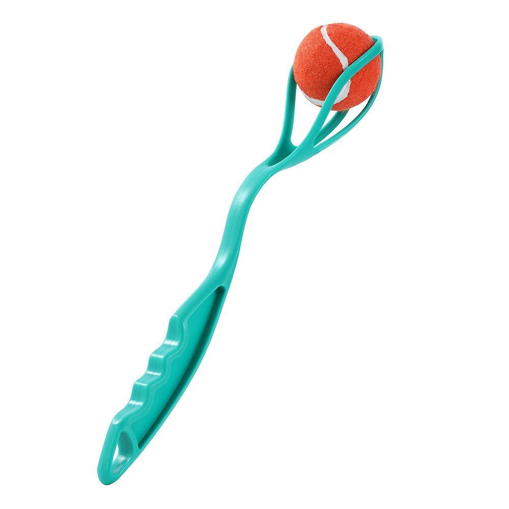 12175-paws-claws-40cm-ergonomic-ball-speed-launcher-pet-dog-toy-green