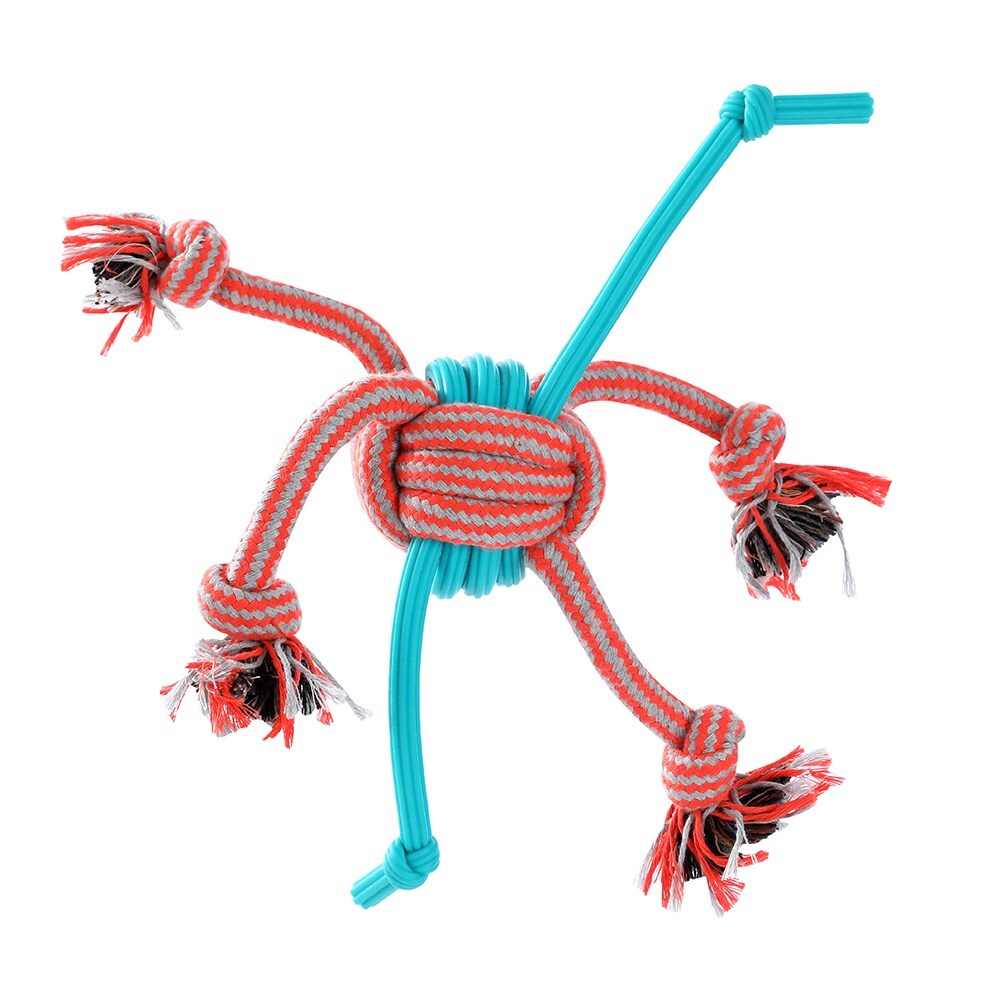 12182-paws-claws-30cm-stretch-fetch-tpr-braided-rope-ball