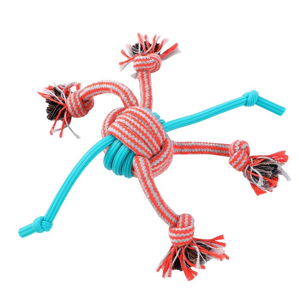 12182-paws-claws-30cm-stretch-fetch-tpr-braided-rope-ball