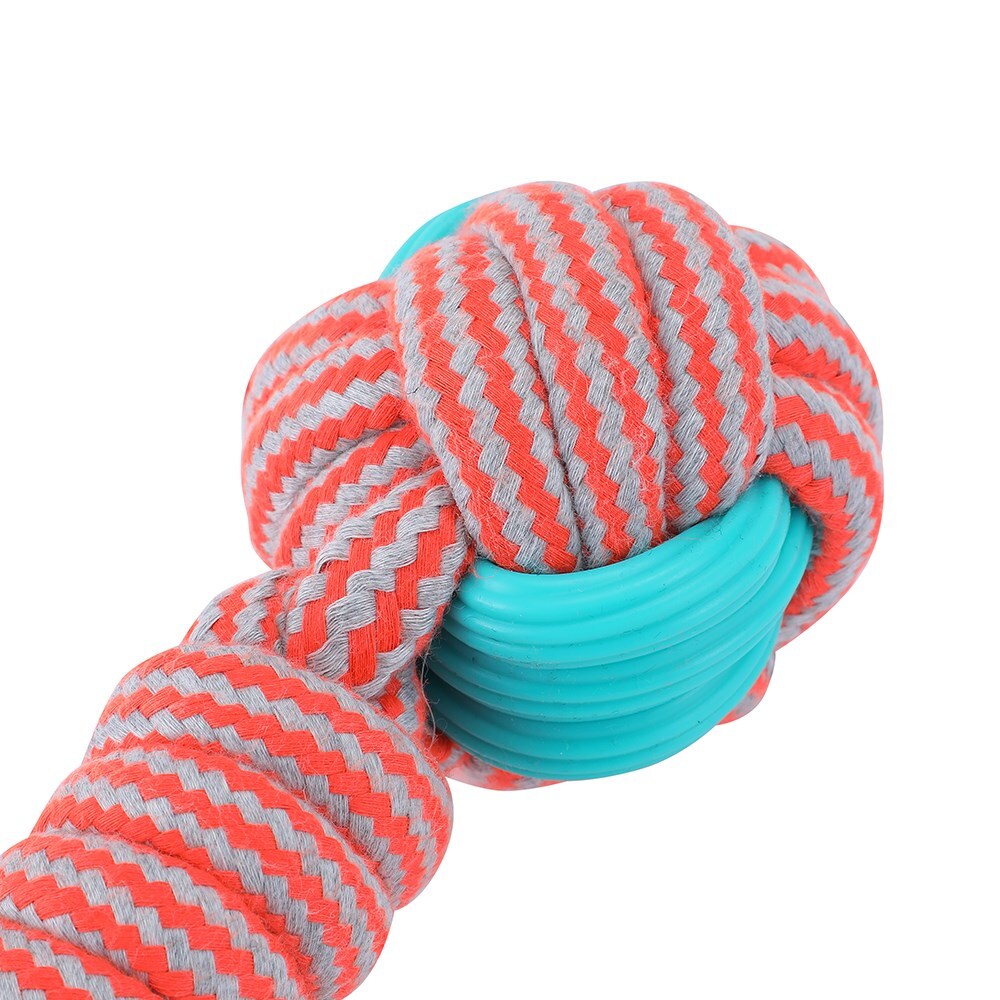 12199-paws-claws-dog-toy-25cm-stretch-fetch-tpr-braided-rope-bone-w-ball
