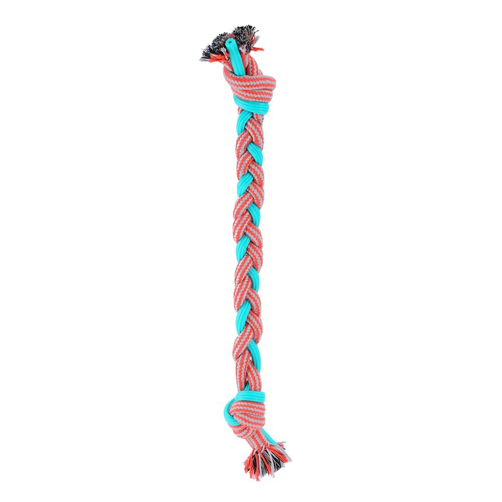 12212-paws-and-claws-50x4x4cm-stretch-fetch-rubber-braided-rope-plaited-tugger-dog-pet-toy