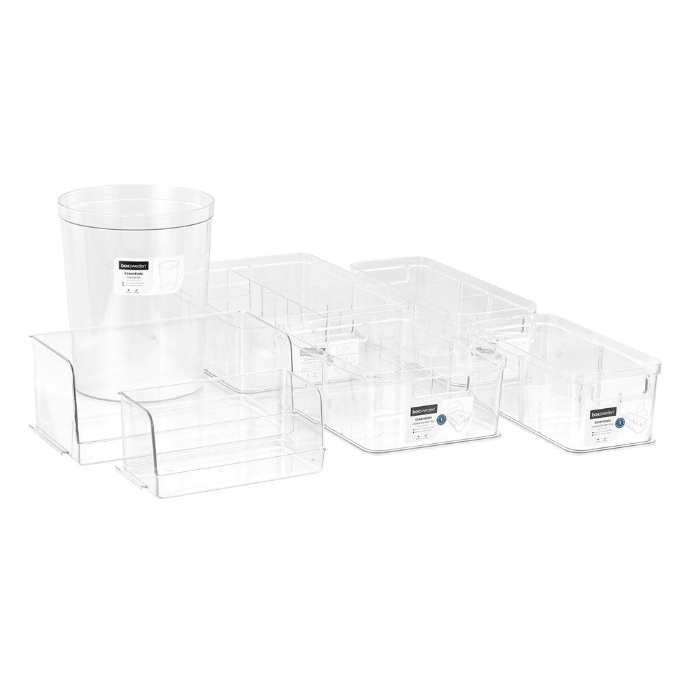 12298-boxsweden-crystal-28x14cm-storage-tray-adjustable-divider-clear
