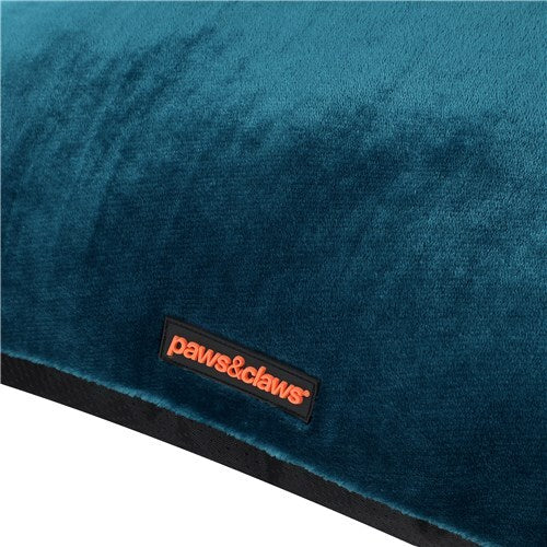 12441-paws-claws-primo-90x60cm-plush-pillow-bed-medium-charcoal-blue
