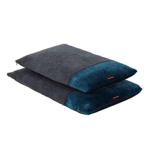 12441-paws-claws-primo-90x60cm-plush-pillow-bed-medium-charcoal-blue