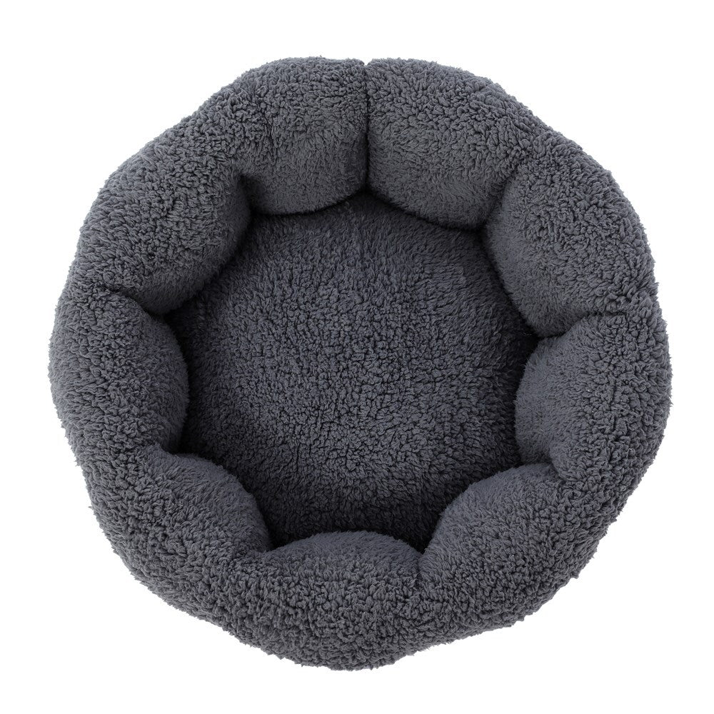 12533-paws-claws-50cm-primo-plush-snuggler-bed-charcoal-blue