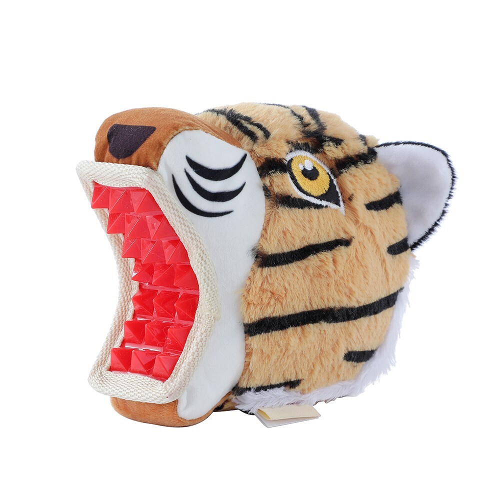 12670-paws-claws-18cm-big-biter-tiger-tpr-plush-pet-dog-toy-w-squeaker