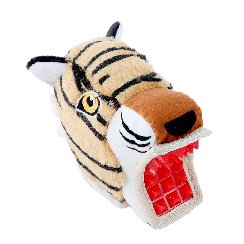 12670-paws-claws-18cm-big-biter-tiger-tpr-plush-pet-dog-toy-w-squeaker
