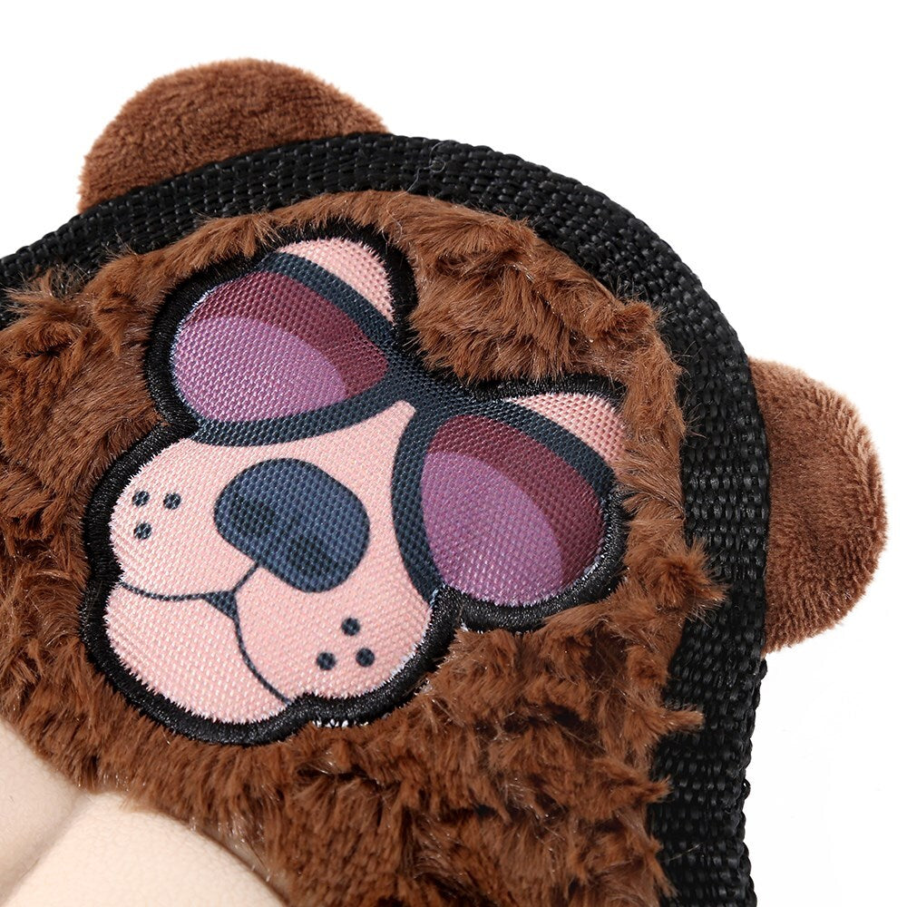 12717-paws-claws-27cm-cool-guy-grizzly-bear-tpr-chest-flat-plush-pet-dog-toy