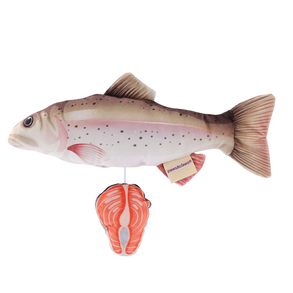 12847-paws-claws-pet-cat-30cm-plush-fish-surprise-toy-yellow