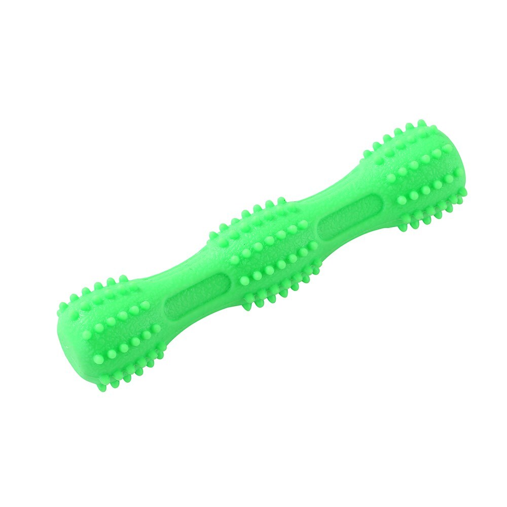 14193-paws-claws-pet-dog-18x4-5cm-tpr-squeaky-throw-stick-green