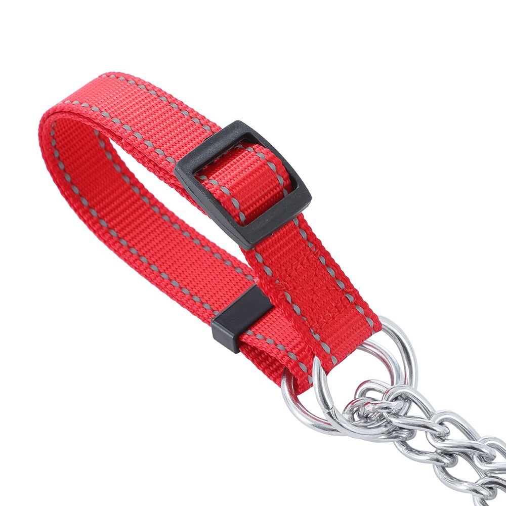14469-paws-claws-chain-dog-pet-training-collar-36-50cm-w-webbing-medium-assorted