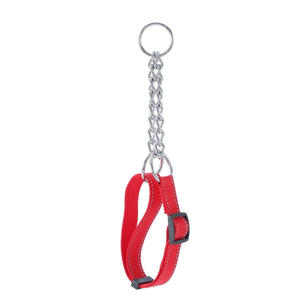 14476-paws-claws-chain-dog-pet-training-collar-40-60cm-w-webbing-large-assorted