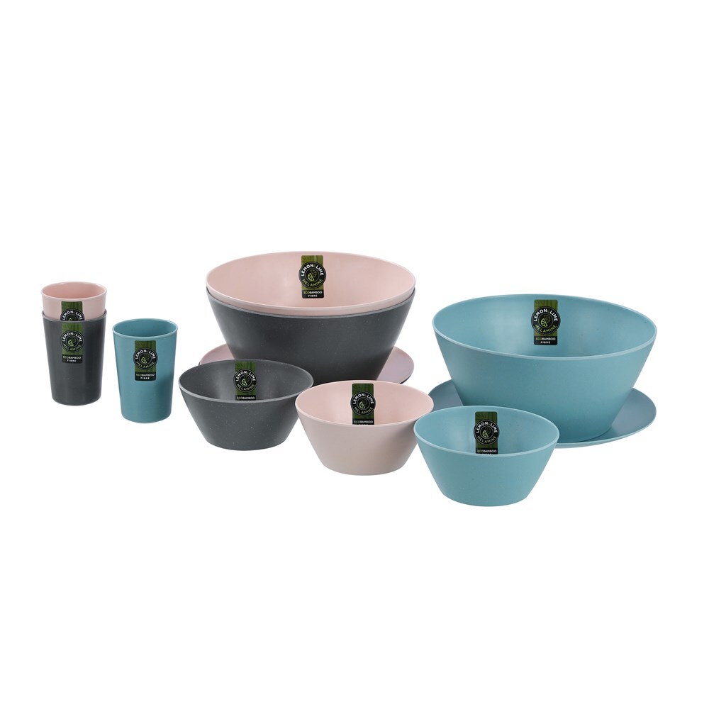 14636-lemon-lime-melamine-eco-bamboo-fibre-25cm-salad-bowl-assorted
