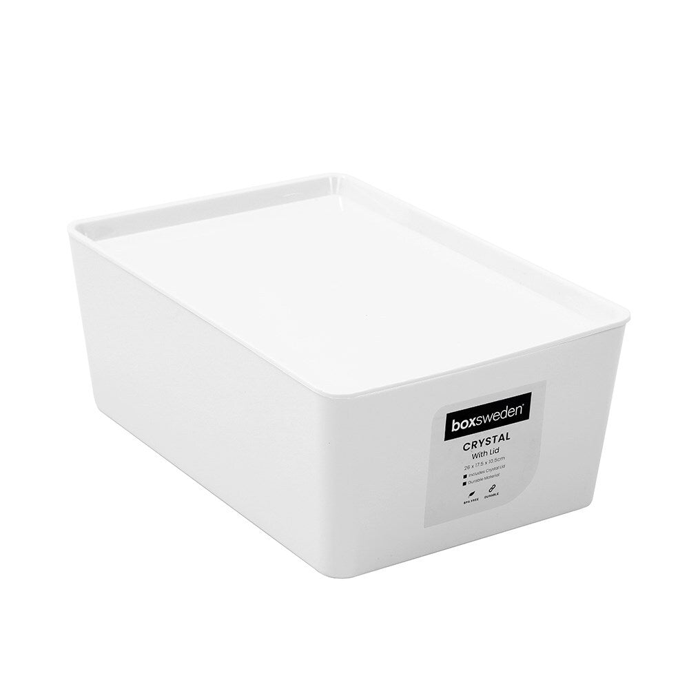 14841-boxsweden-26x17-5cm-crystal-container-w-lid-white