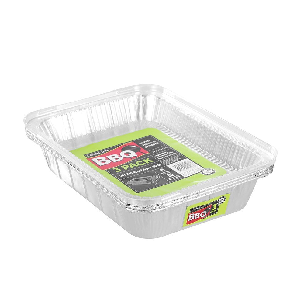15268-3pc-lemon-lime-37x7cm-baking-foil-tray-rectangle-w-plastic-lid