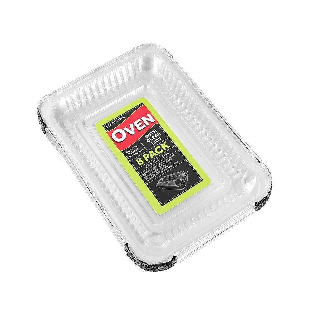 15305-8pc-lemon-lime-22x5cm-baking-foil-tray-rectangle-w-plastic-lid