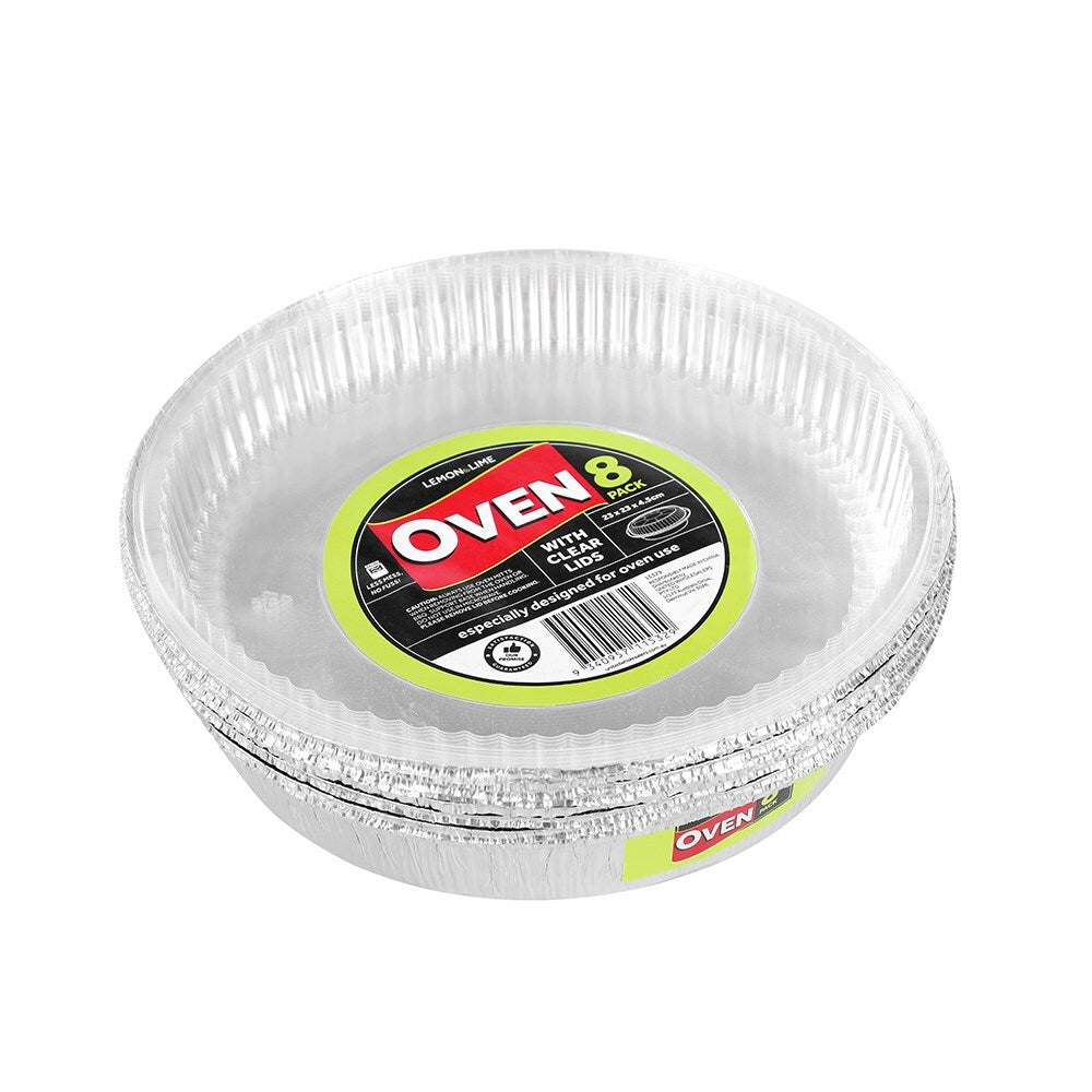 15329-8pc-lemon-lime-23x4-5cm-baking-foil-tray-round-w-plastic-lid