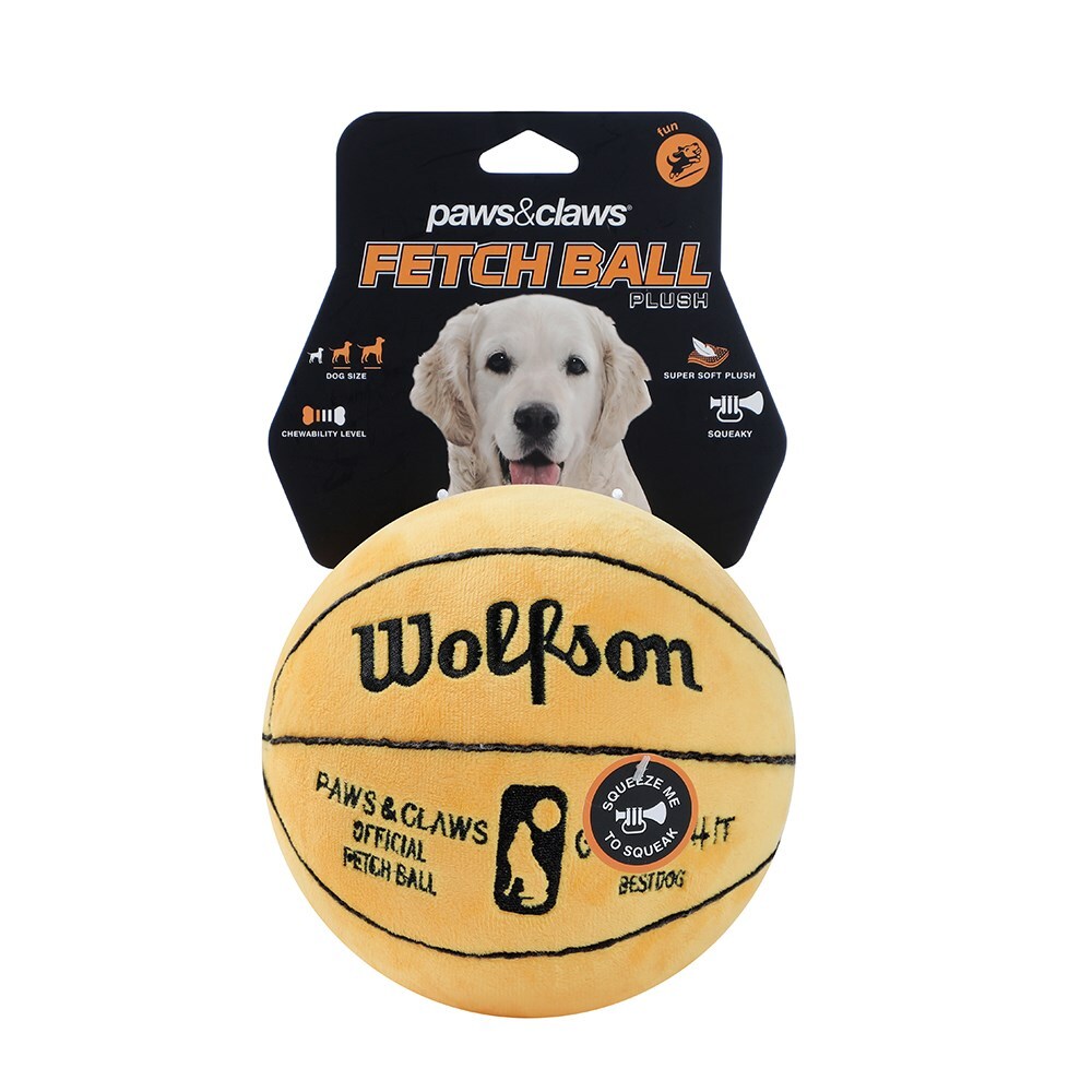 15435-paws-claws-wolfson-15cm-basketball-plush-toy