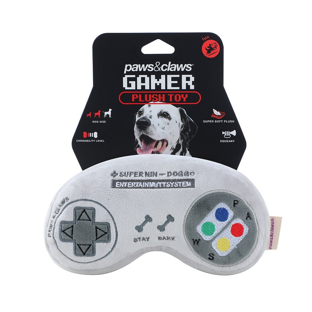 15442-paws-claws-gamer-controller-22cm-plush-toy