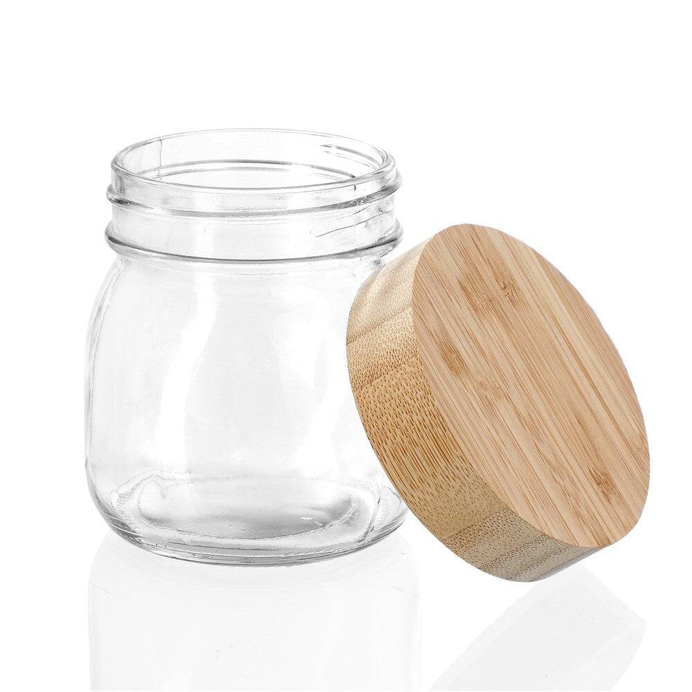 15459-lemon-and-lime-300ml-9-5cm-glass-jar-w-bamboo-lid-clear