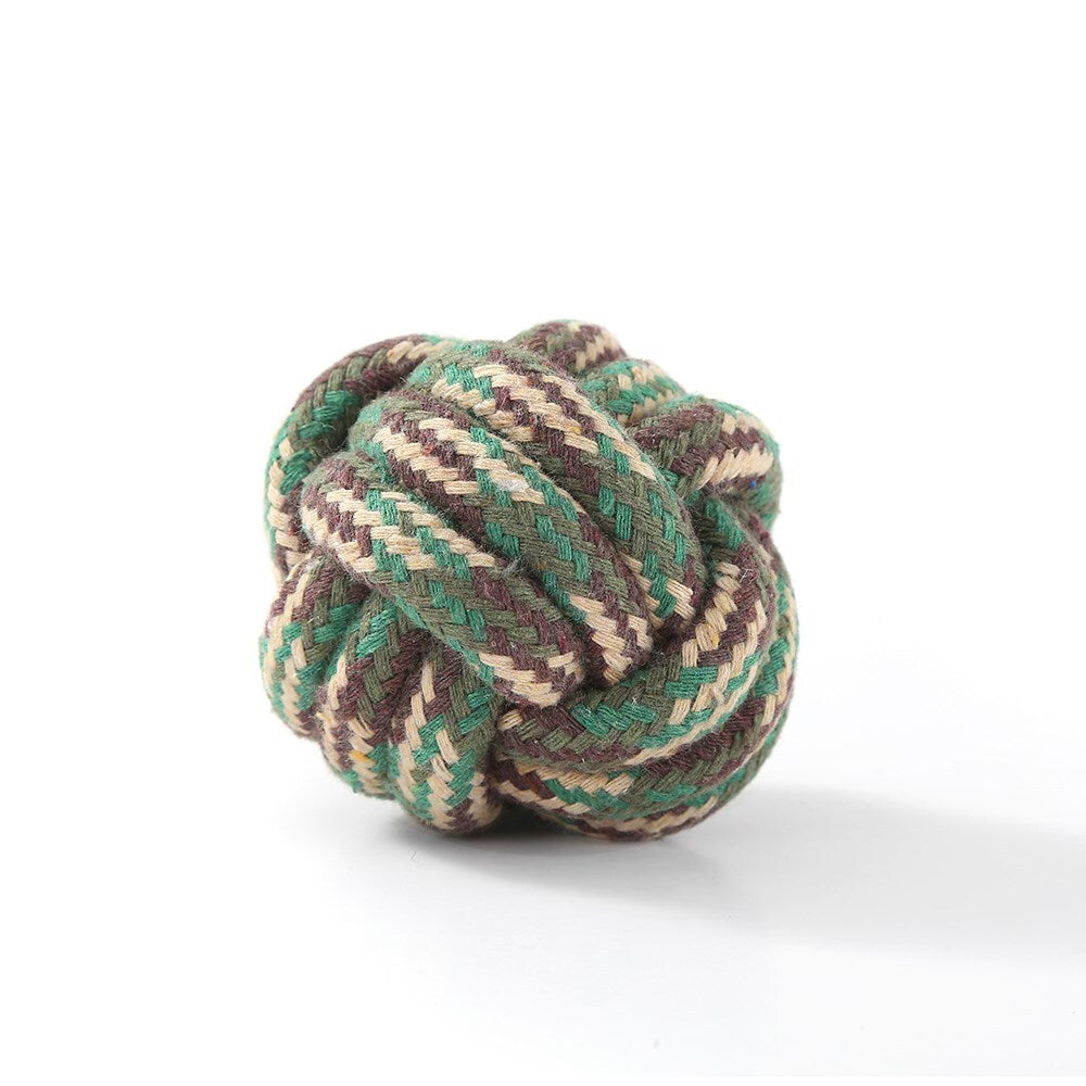 15824-paws-claws-military-6cm-knotted-rope-ball-toy-assorted