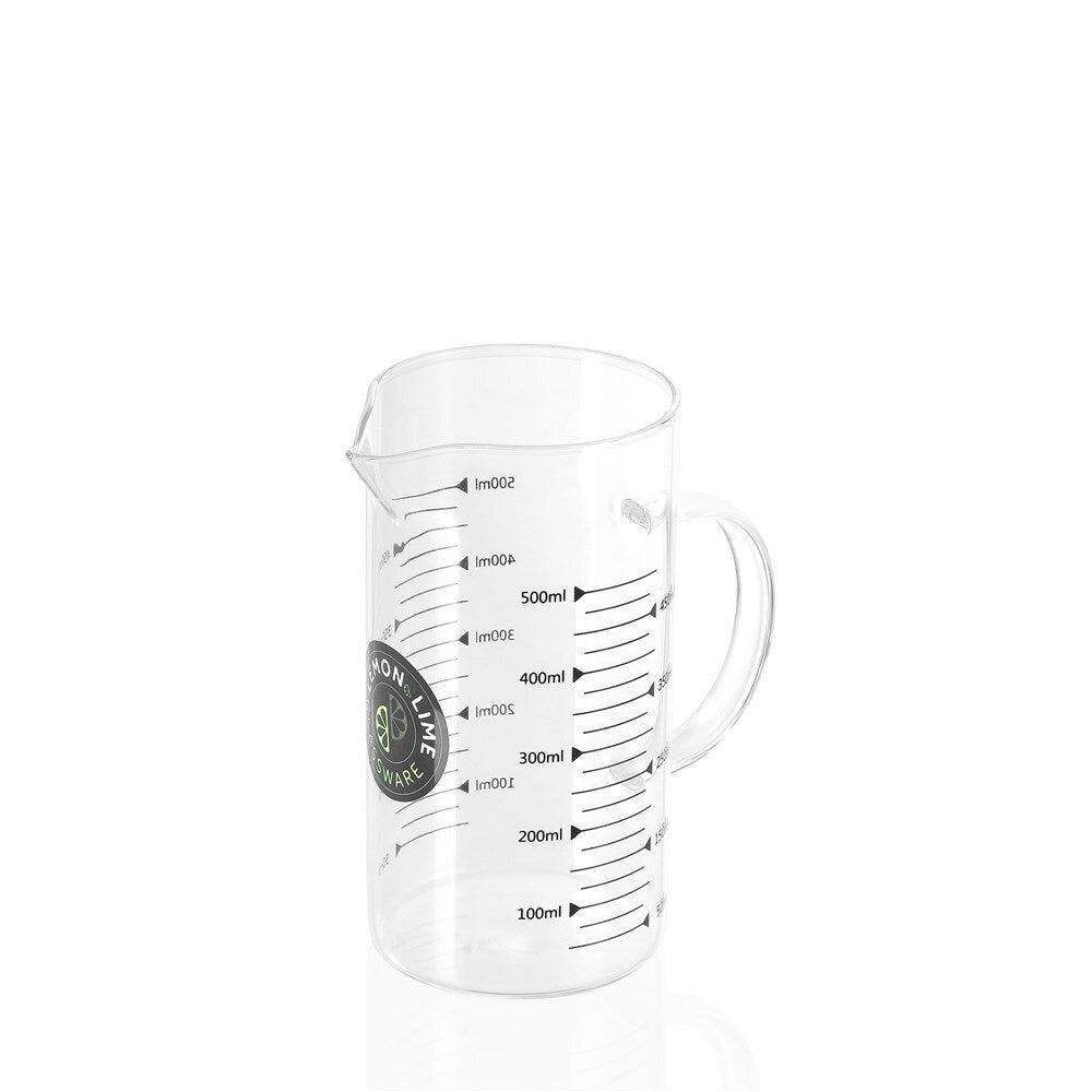 15893-lemon-lime-500ml-15cm-glass-measuring-jug-w-handle-clear