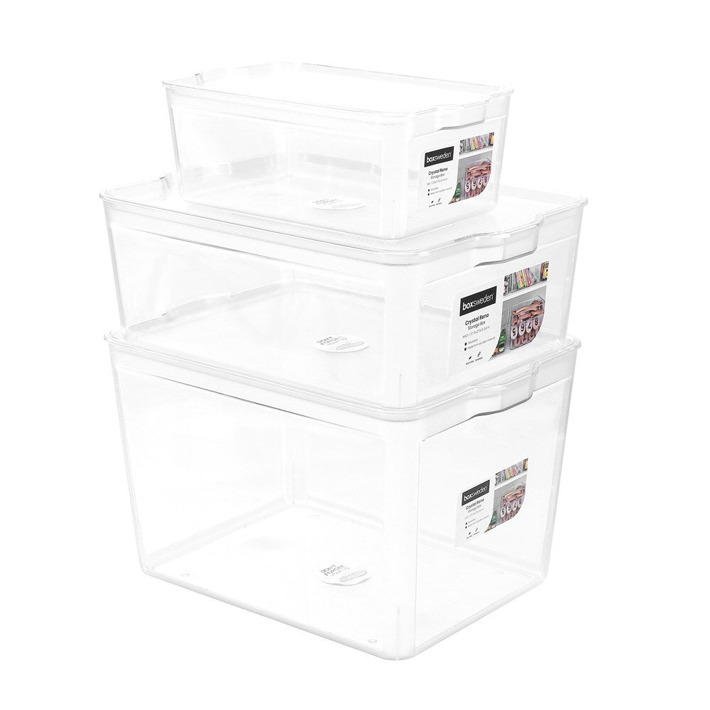 16111-boxsweden-crystal-reno-28x17-5cm-storage-box-w-clear-lid-small