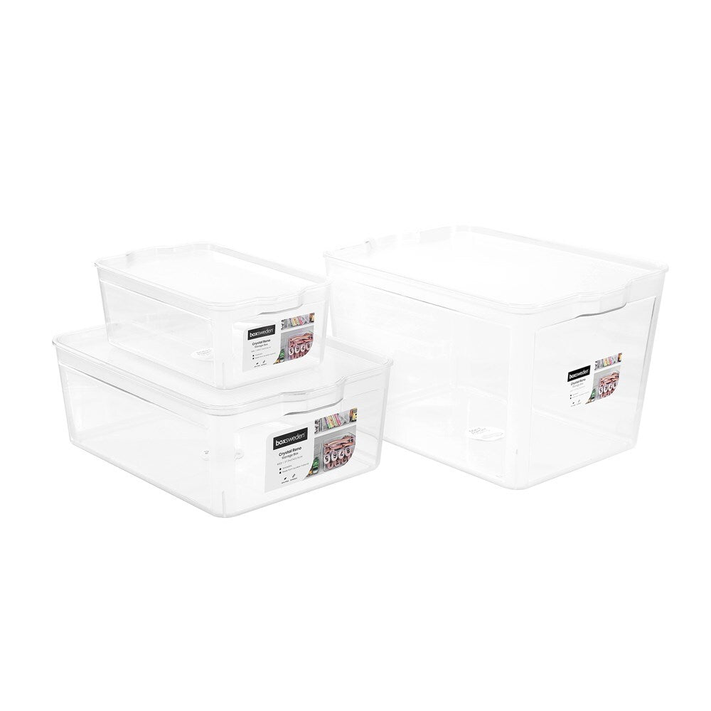16128-boxsweden-crystal-reno-37-5x13-5cm-storage-box-w-clear-lid-medium