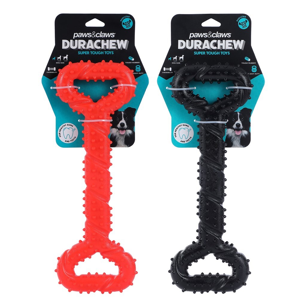 16364-paws-claws-dura-chew-pet-dog-33-5x3-5cm-tpr-tugger-toy-large-assorted