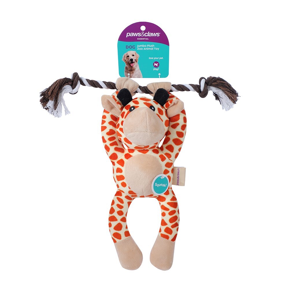 17095-paws-claws-jumbo-plush-zoo-animal-dog-pet-toy-assorted-30x25cm